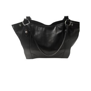 FRYE Melissa Shopper Black Leather Purse